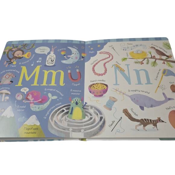 The Usburne Big Book of ABC Colorful Hard Back Pre K Home School Educational - Picture 5 of 10